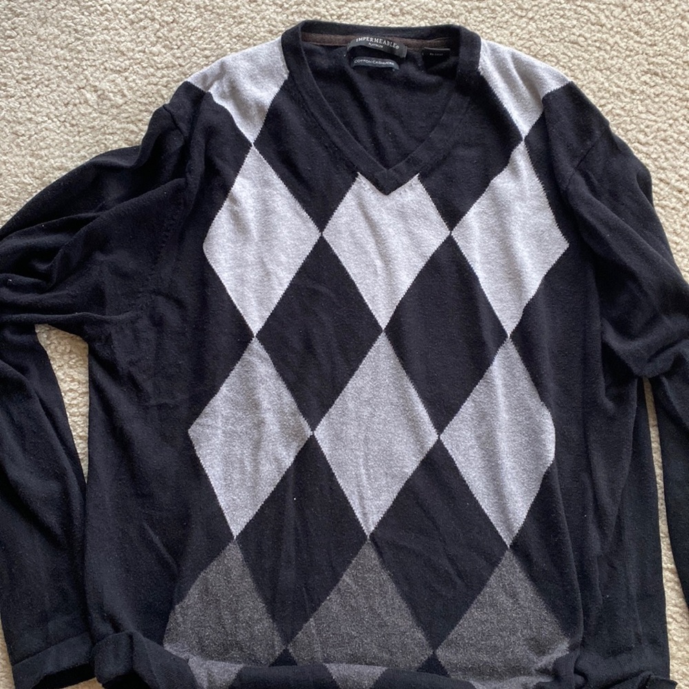 Cotton cashmere men’s sweater